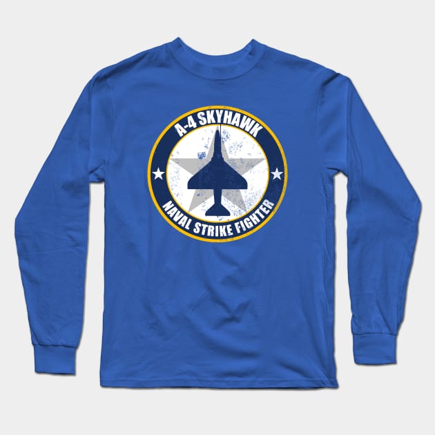 A-4 Skyhawk (distressed) Long Sleeve T-Shirt by TCP